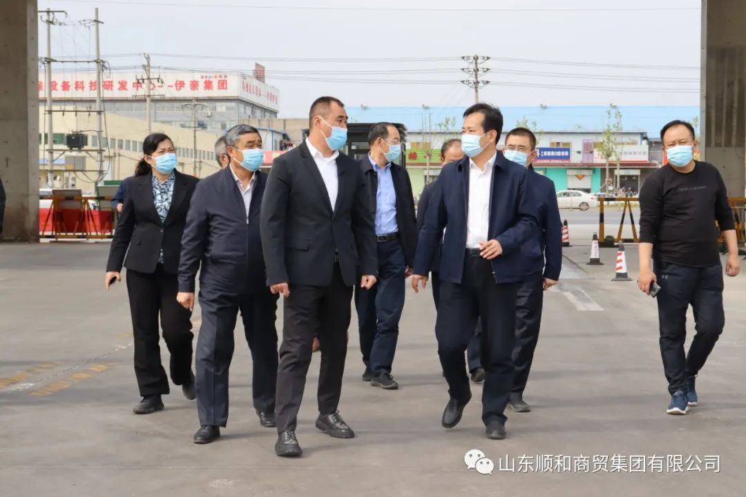 臨沂市副市長(zhǎng)薛超文一行蒞臨順和國際智慧物流園區(qū)調(diào)研
